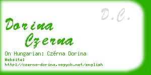 dorina czerna business card